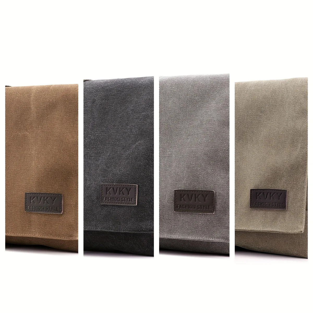 Brown Canvas Messen… - image