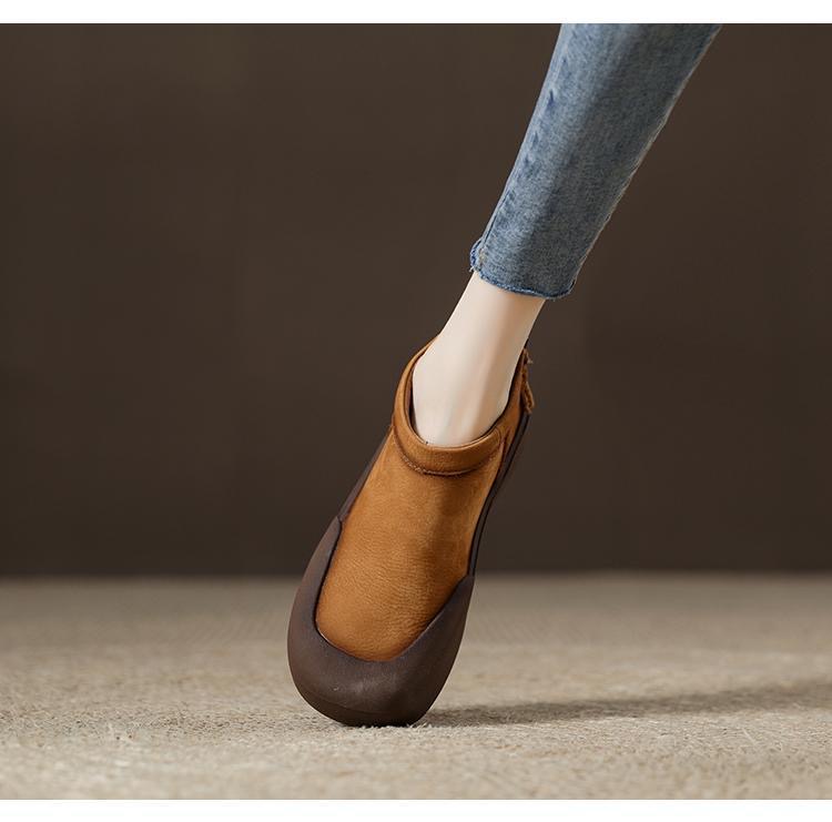 Women Casual Shoes:Thick Sole High-top Early Spring New Product Soft Retro Style Versatile,Khaki/Grey/Yellow,