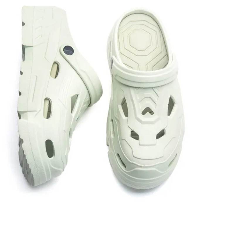 Jifffly men's 2026 new sandals thick-soled high-top stepping feeling non-slip breathable indoor outdoor universal beach casual slippers