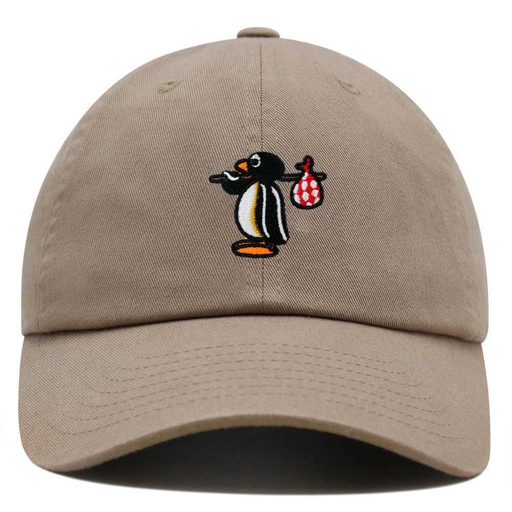 Pingu baseball cap embroidered cute penguin dad hat hip-hop hat spring summer casual hat unisex Y250403
