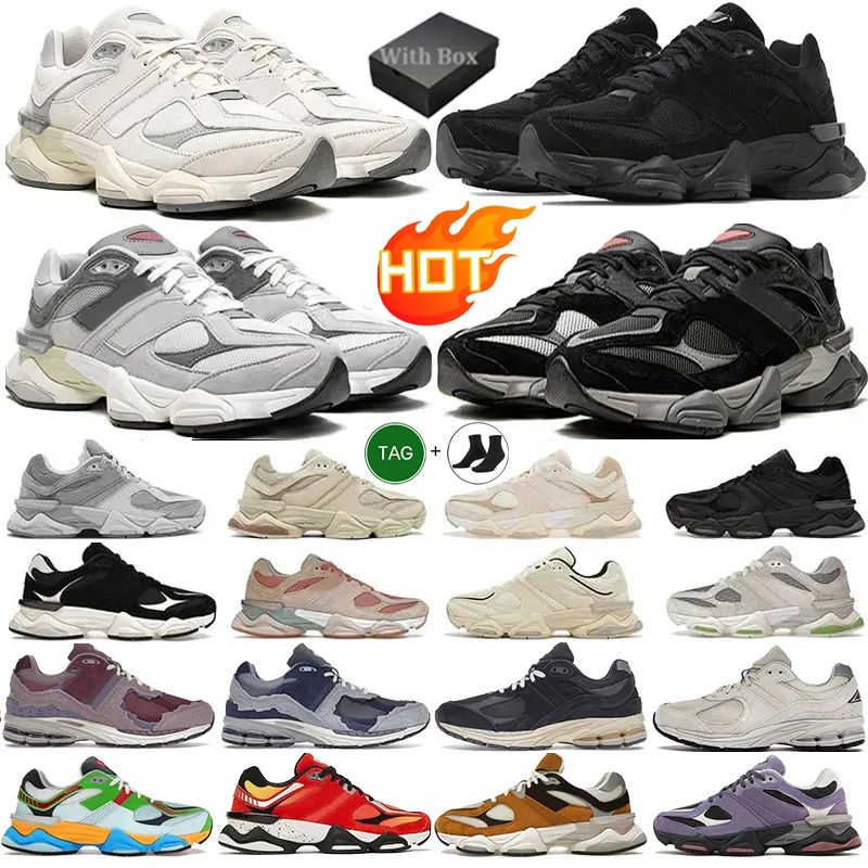 Designer Sneakers 9060 Running Shoes Men Women Suede Leather Mesh Triple Black White Grey Blue Pink Green Mens Trainers Outdoor Sneakers Size 36-45