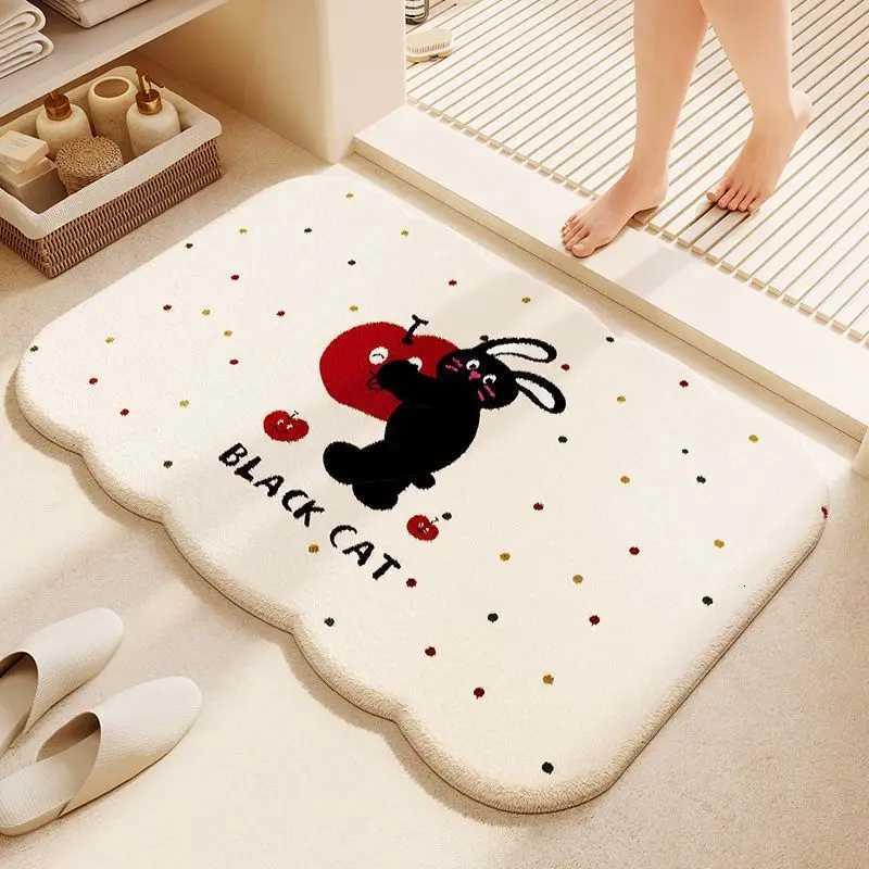 VIKAMA Adorable Premium Animal Print Entrance Rug Bedroom Toilet Door Mat Non-Slip Soft Comfort Floor Mat Interior Decor C251103