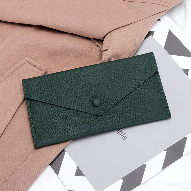 Genuine Leather Long Wallet for Women Versatile 2025 New Soft Leather UltraThin Wallet Card Holder Integrated Large Cash Clip Phone Holder