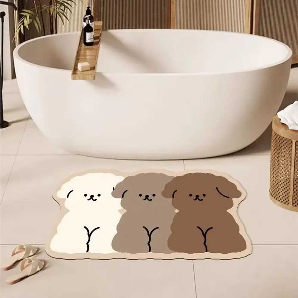 VIKAMA Diatom Mud Cartoon Puppy - themed Mats Ideal for Door Bathroom and Kitchen Theyre easy to clean enable dry - wet se C251103