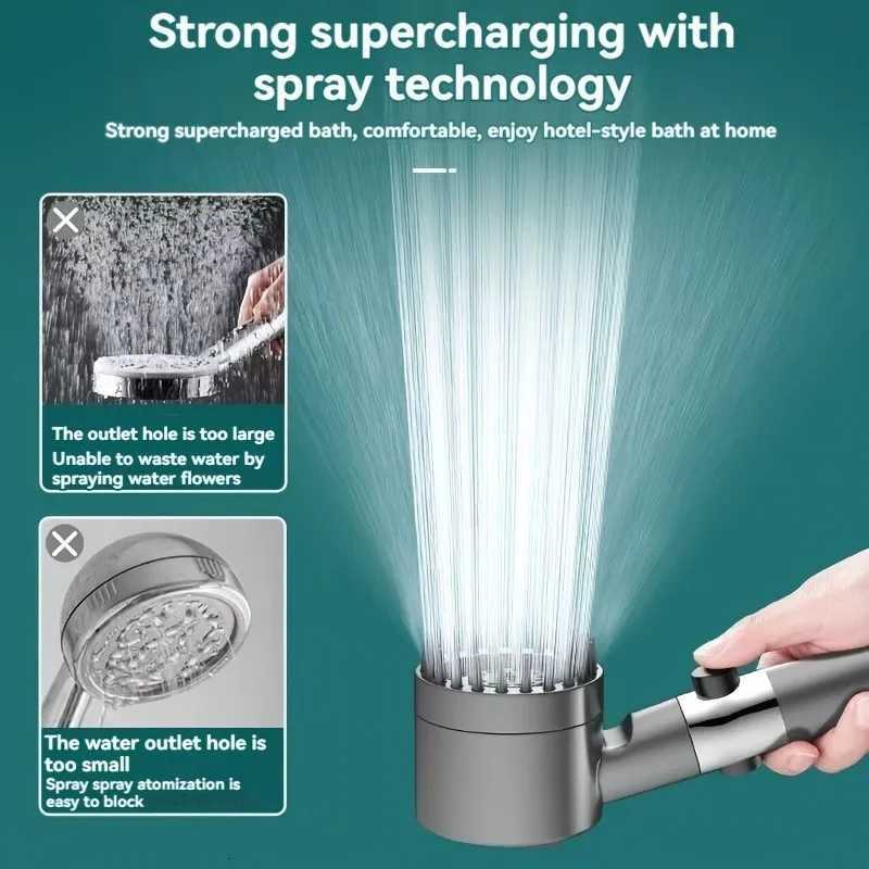 Shower filter four modes bathro accessories massage shower replete for shower s knobs showers parts fixture he Y251103