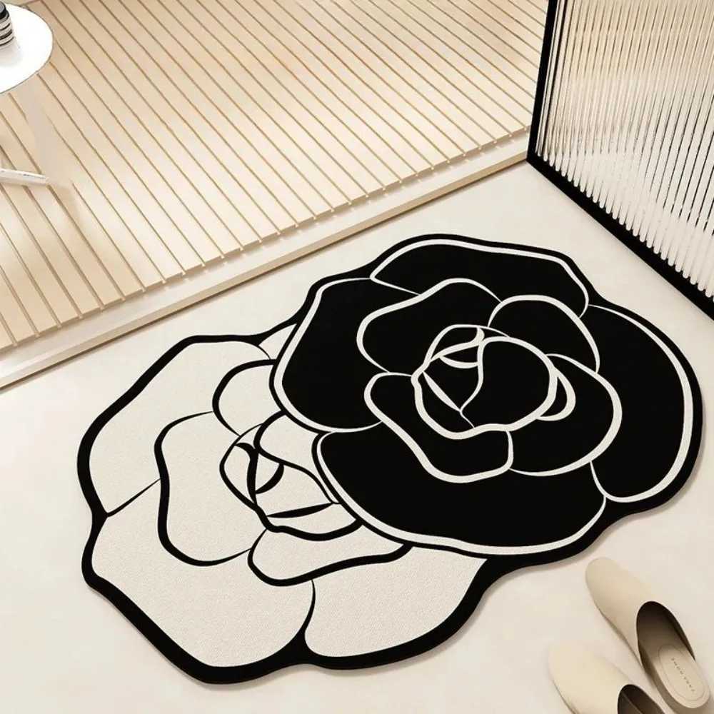 VIKAMA Irregular Floral Shape Bathroom Towel Quick Drying Slip Resistant Stain Resistant Machine Washable Room Home Decor C251103