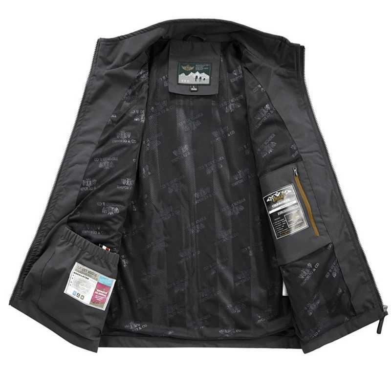 12 Pockets Mens Utility Outdoor Vest Breathable Waterproof Techwear US Tactical Work Sleeveless Jacket Hiking Fishing Cargo Vest X250403