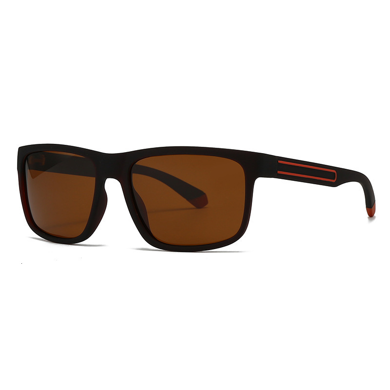 KANON Outside Polarized Mens Sunglasses Square BURNET XL Anti Sunglasses TR90 Material Frame 1.1mm Enhanced Lens CE 241114