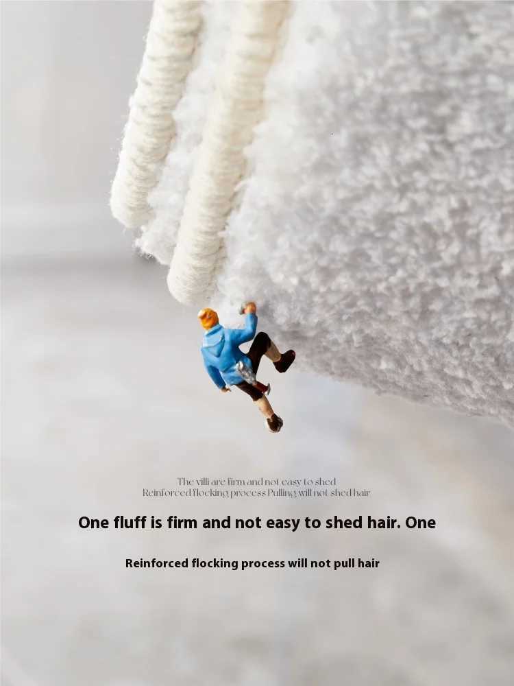 VIKAMA Creative Textured Imitation Cashmere Rug for Bathroom Entryway Easy to Clean and Stain Resistant Mat for Home Decor C251103