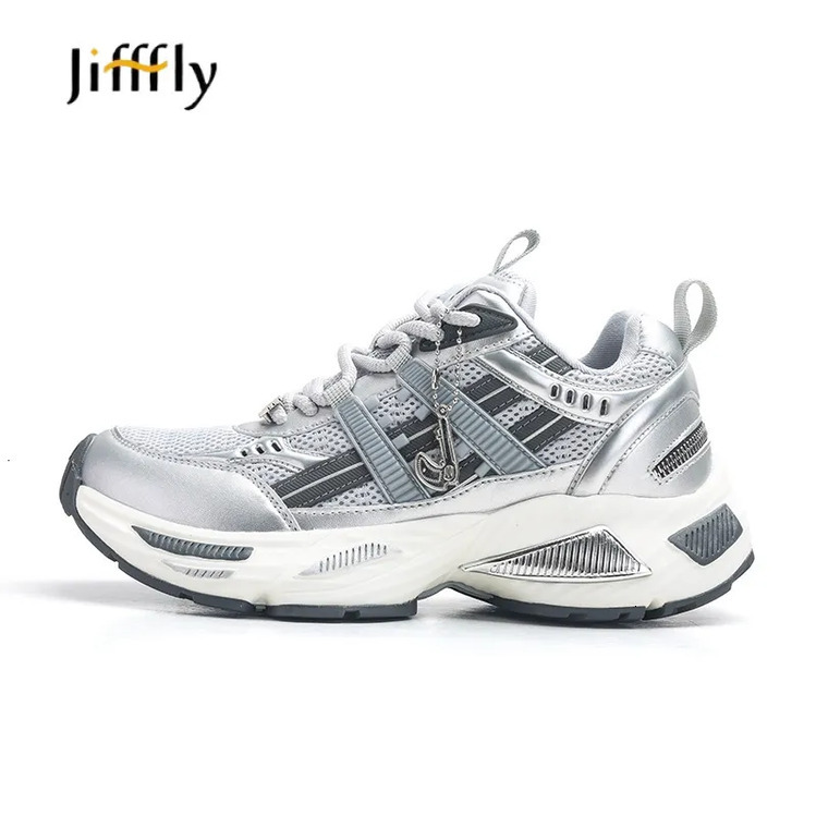 Free Shipping Jifffly Outdoor Running Shoes Breathable Trainer Sneakers for Men Women Height Increasing Plus-Size Sports Shoes