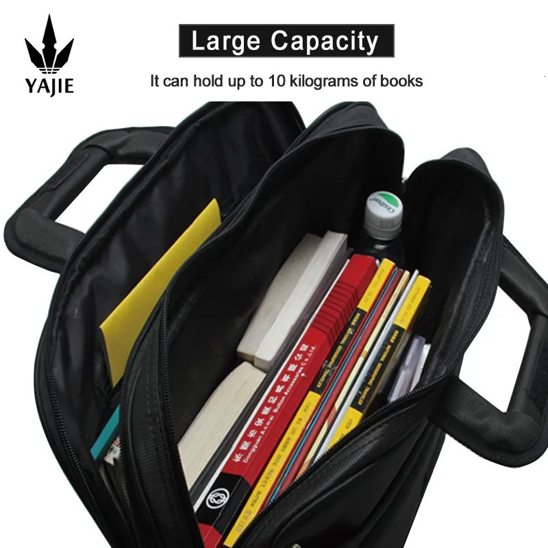 Large Capacity Briefcase Bag Men Business 14 inch 156 Laptop Shoulder Bags Canvas Handbags Notebook Messenger y251110