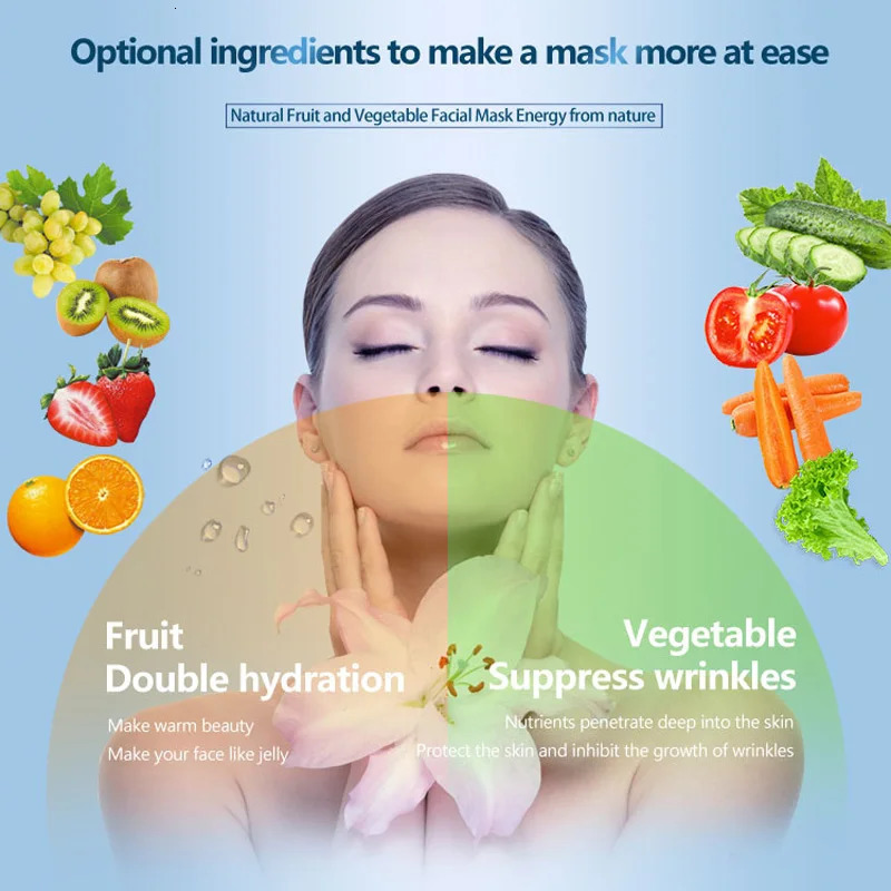 Face Mask Maker Machine Facial Treatment DIY Automatic Fruit Natural Vegetable Collagen Home Use Beauty Salon SPA beauty Device 251030