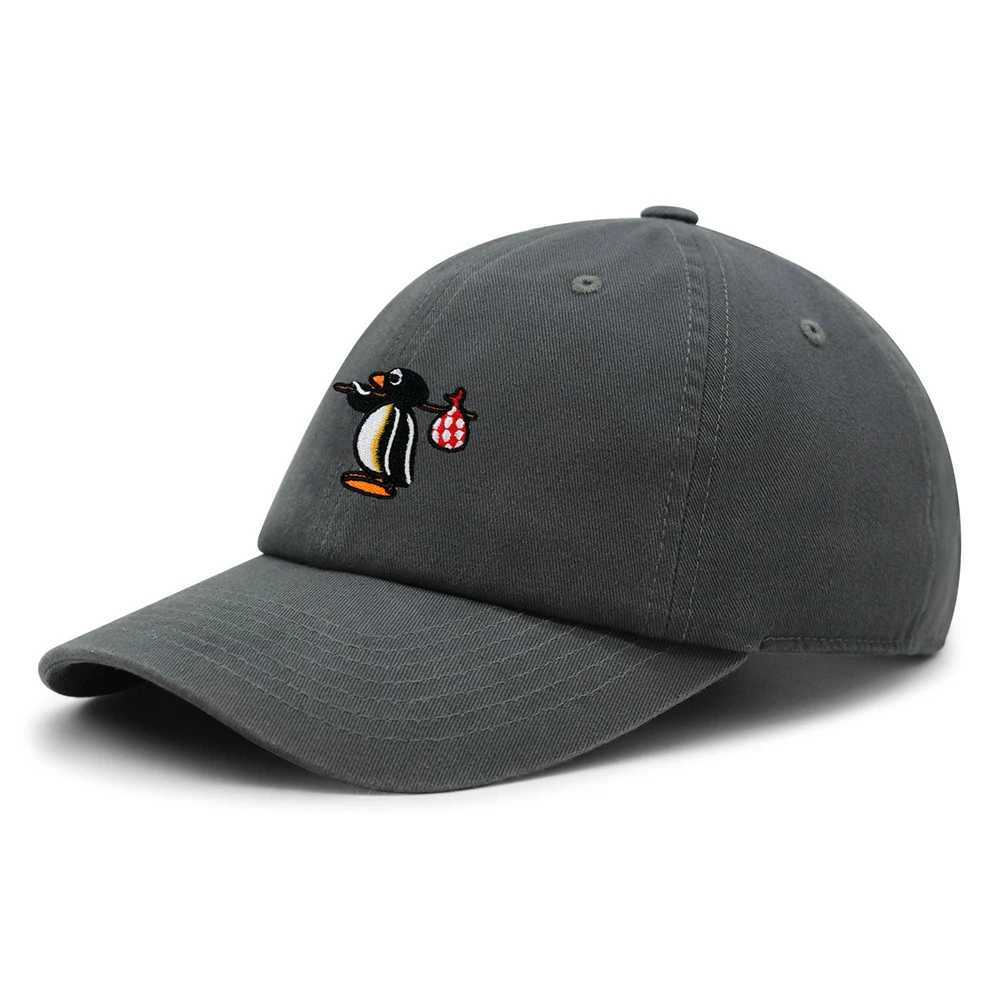 Pingu baseball cap embroidered cute penguin dad hat hip-hop hat spring summer casual hat unisex Y250403