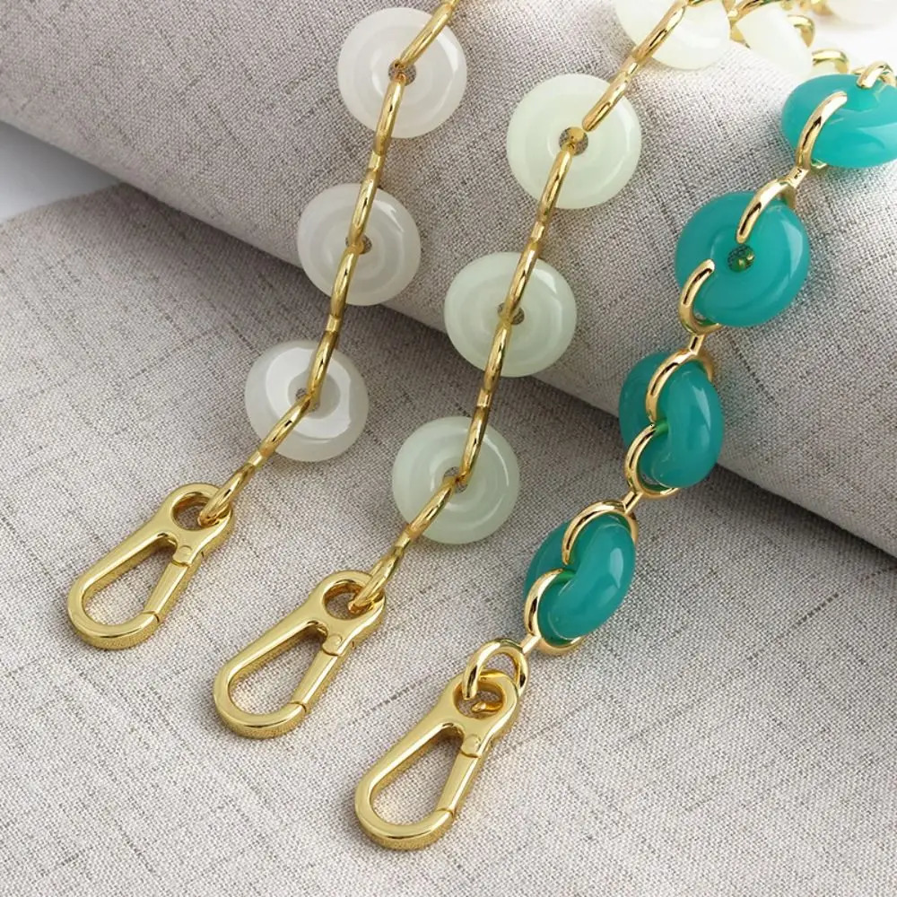 Durable Donut Chain Bag Replacement Shoulder Strap Resin Acrylic Crossbody Chain Bags Extender Metal Bag Shoulder Belt Women 251030