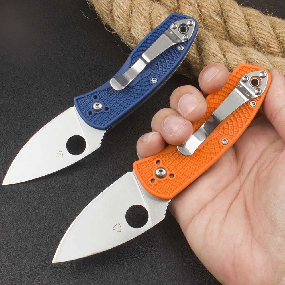 high quality 2024 New C148 Pocket Knife CPMS35VN Steel Blade Nylon Fiberglass Handle Camping Outdoor Tool EDC KnivesZ250402