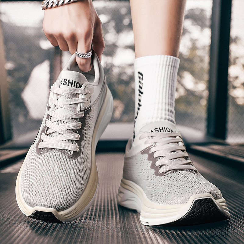 free shipping running shoes hokasneaker men mesh black grey white beige yellow blue outdoor sports runner casual shoe trainers sneakers 2025