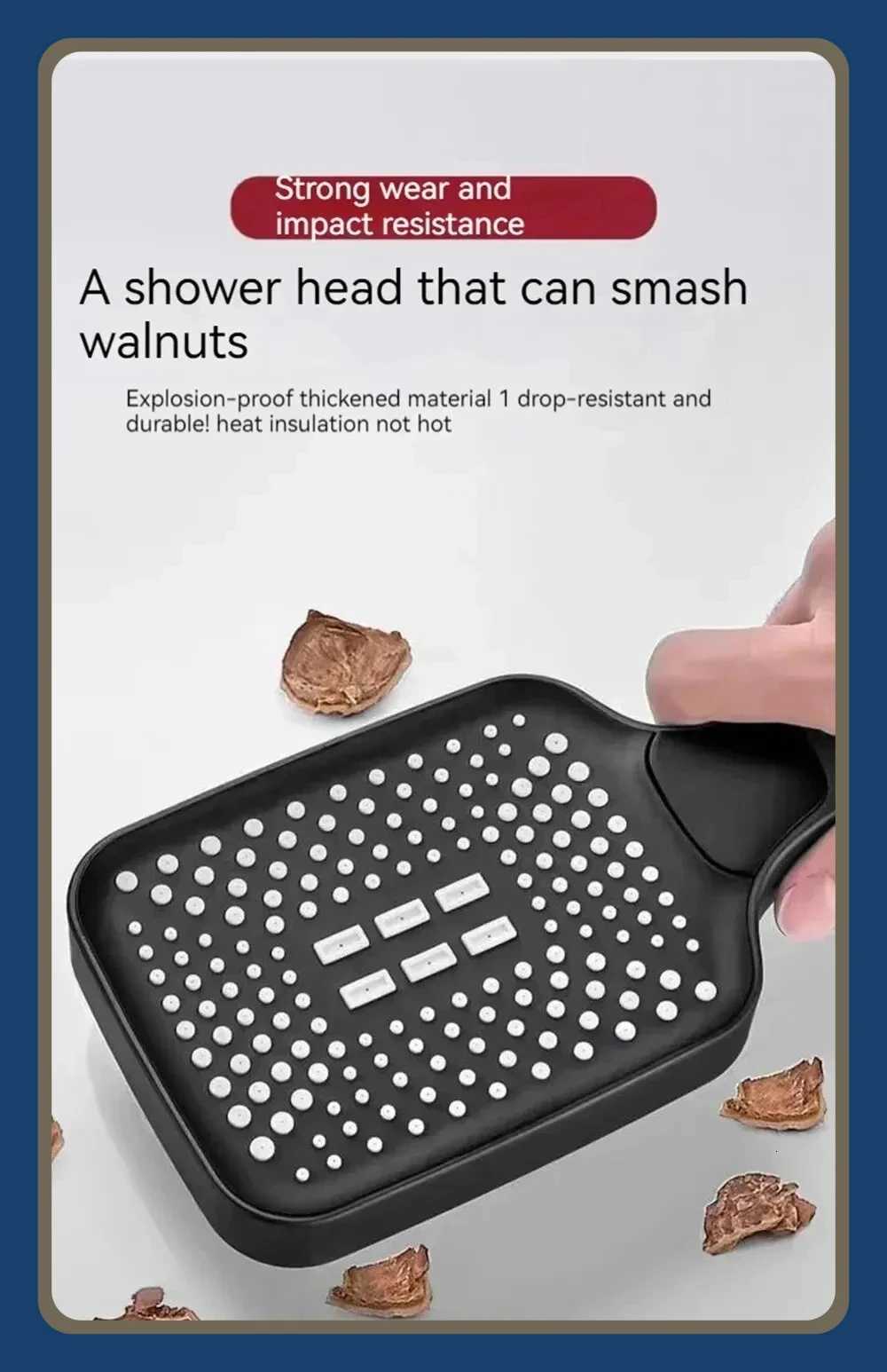 Adjustable Shower 3 Mode Rainfall Shower Large Flow Shower High Pressure Water Saving Shower Mixer Bathro Accessories Y251103qw