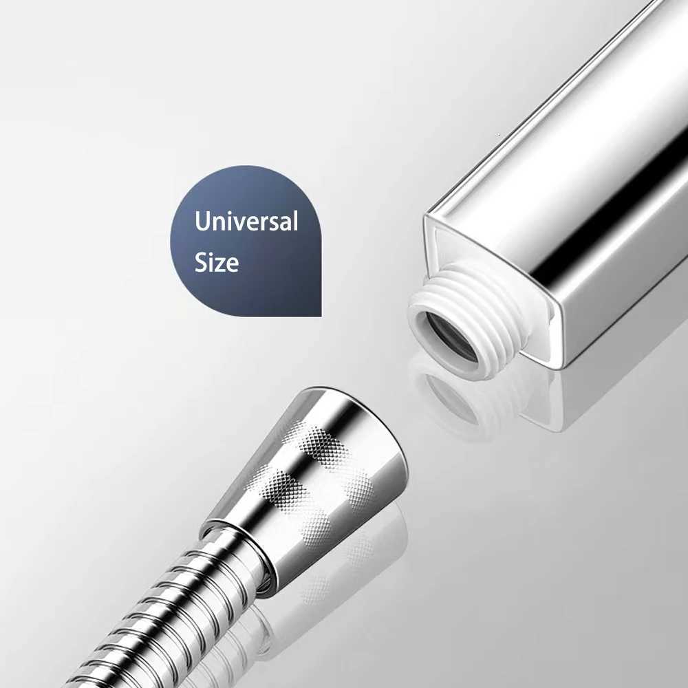 Black 15CM Big Panel 4 Modes Pressure Boost Shower High Pressure Large Flow Spray Nozzle Massage Shower Bathro Accessorie Y251103