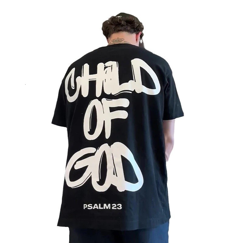 Men's and women's round neck letter short sleeved T-shirt with fashionable printing