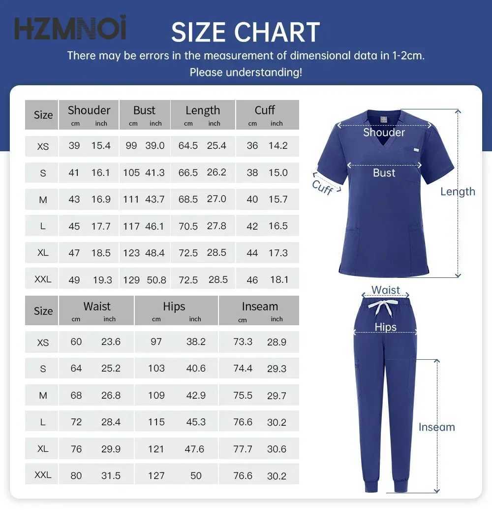 Medical Scrubs Uniform Women Scrub Sets Nursing Uniform Hospital Surgery Gowns Dental Clinic Beauty Salon Workwear Medical Set J251103