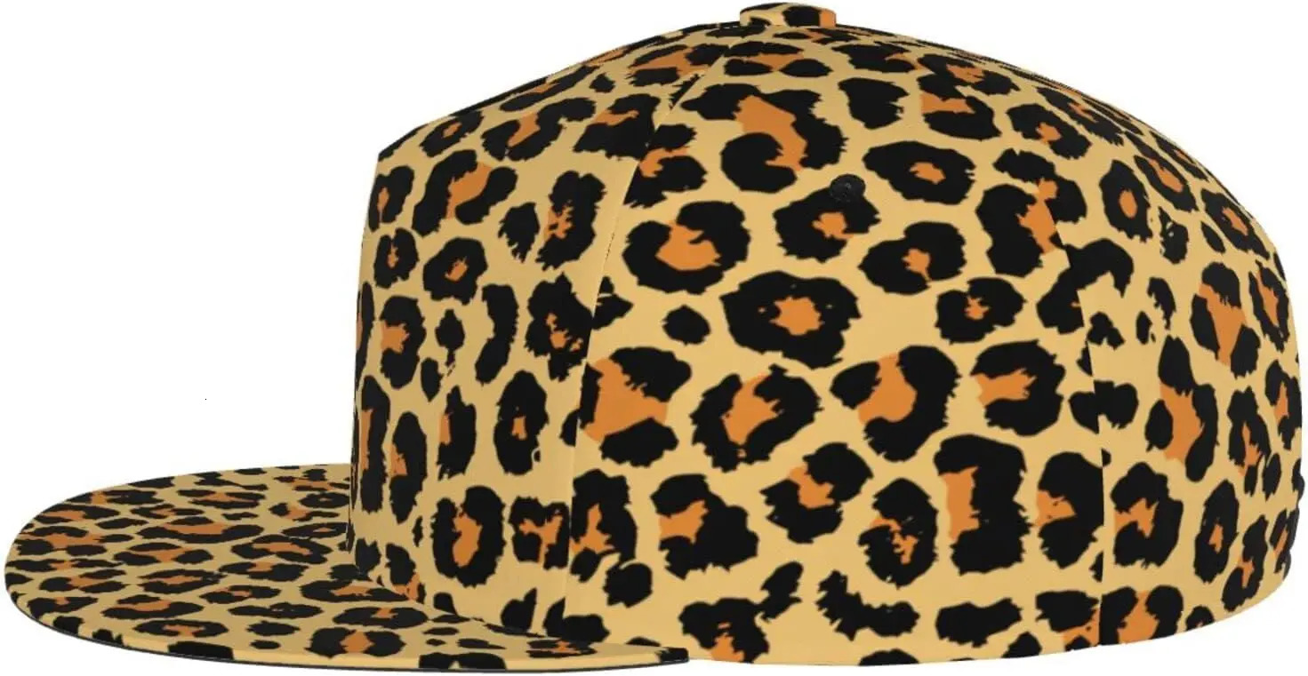 Funny Animal Print Adjustable Hat for Men and Women Sun Cap Hip Hop Cap Baseball Cap Flat Bill Brim Hat 250402