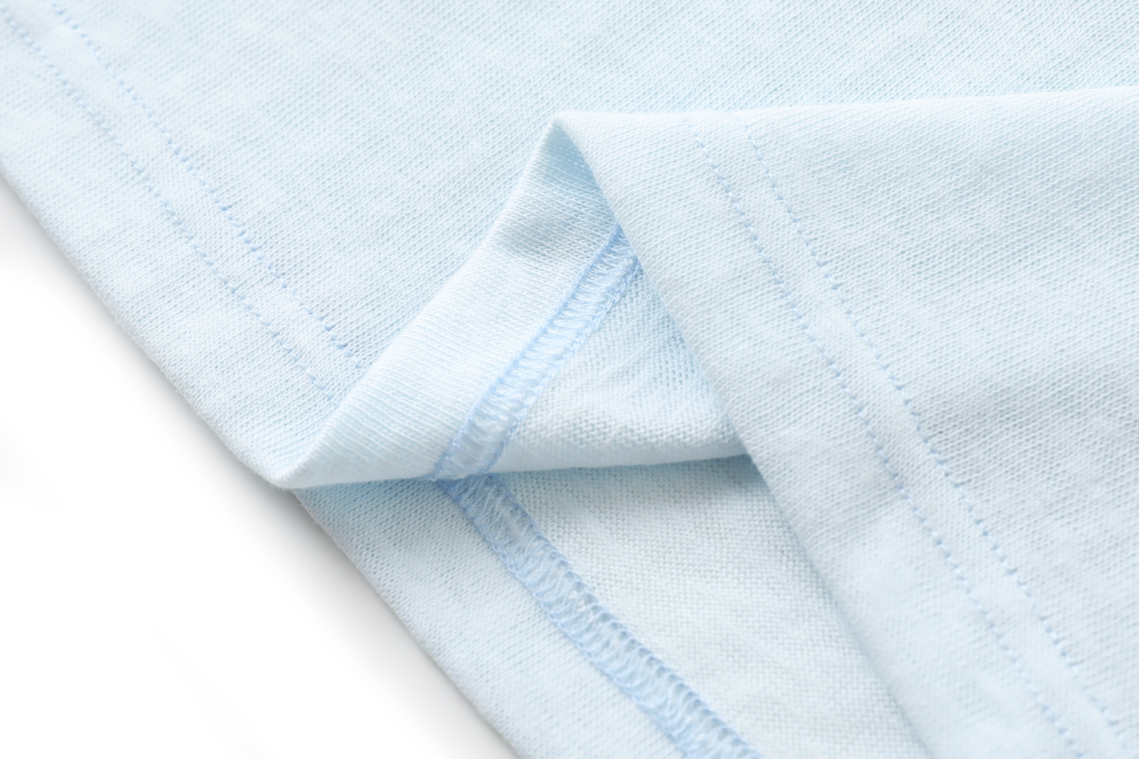 LENLOUES Unisex Oversized Long Sleeve T-Shirt | Light Blue Cotton Crew Neck Tee with Brand Logo, Casual Fashion Top for Men Women LNS-1016