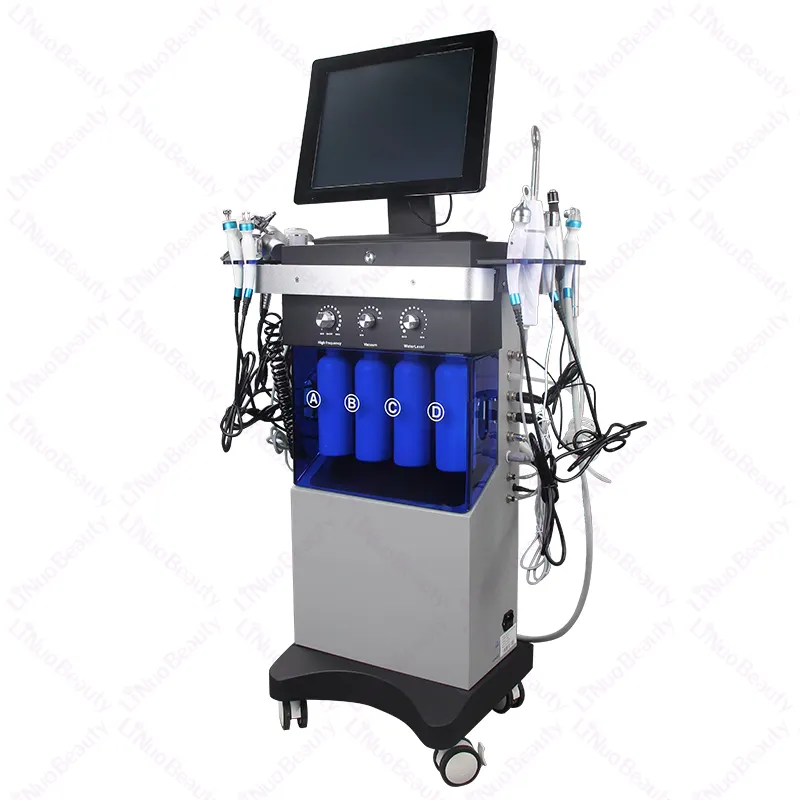 14 in 1 Cleaning Hydro Microdermabrasion Oxygen Jet Aqua Peeling Facials Skin Care Hydra Dermabrasion Facial Machine