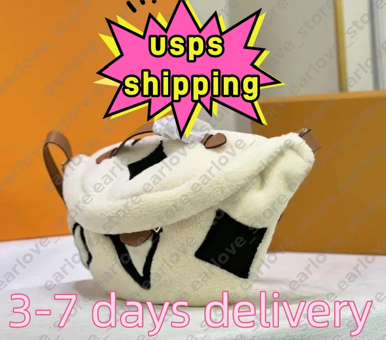teddy Bumbag For Man Designer Women Cross Body Belt Bags fluffy flowers Letter Mens Bum Bag Crossbody Shoulder Bag Luxury Fanny Packs Backpack Chestpack