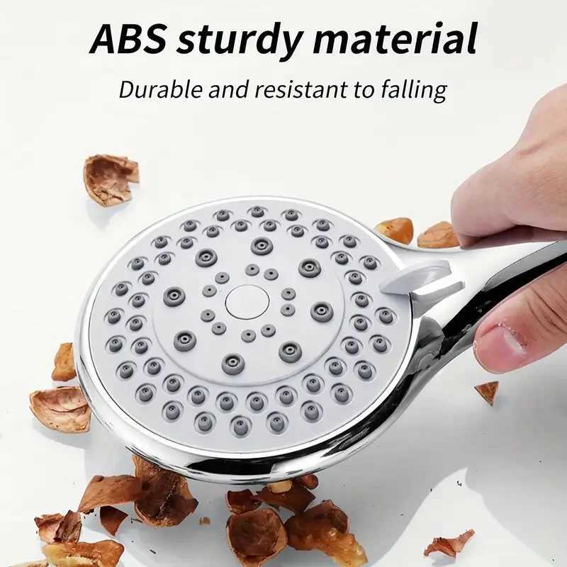 Plastic Sed Fivespeed Large Water Outlet Adjustable Shower High Quality Universal Handheld Bathro Shower Set Y251103