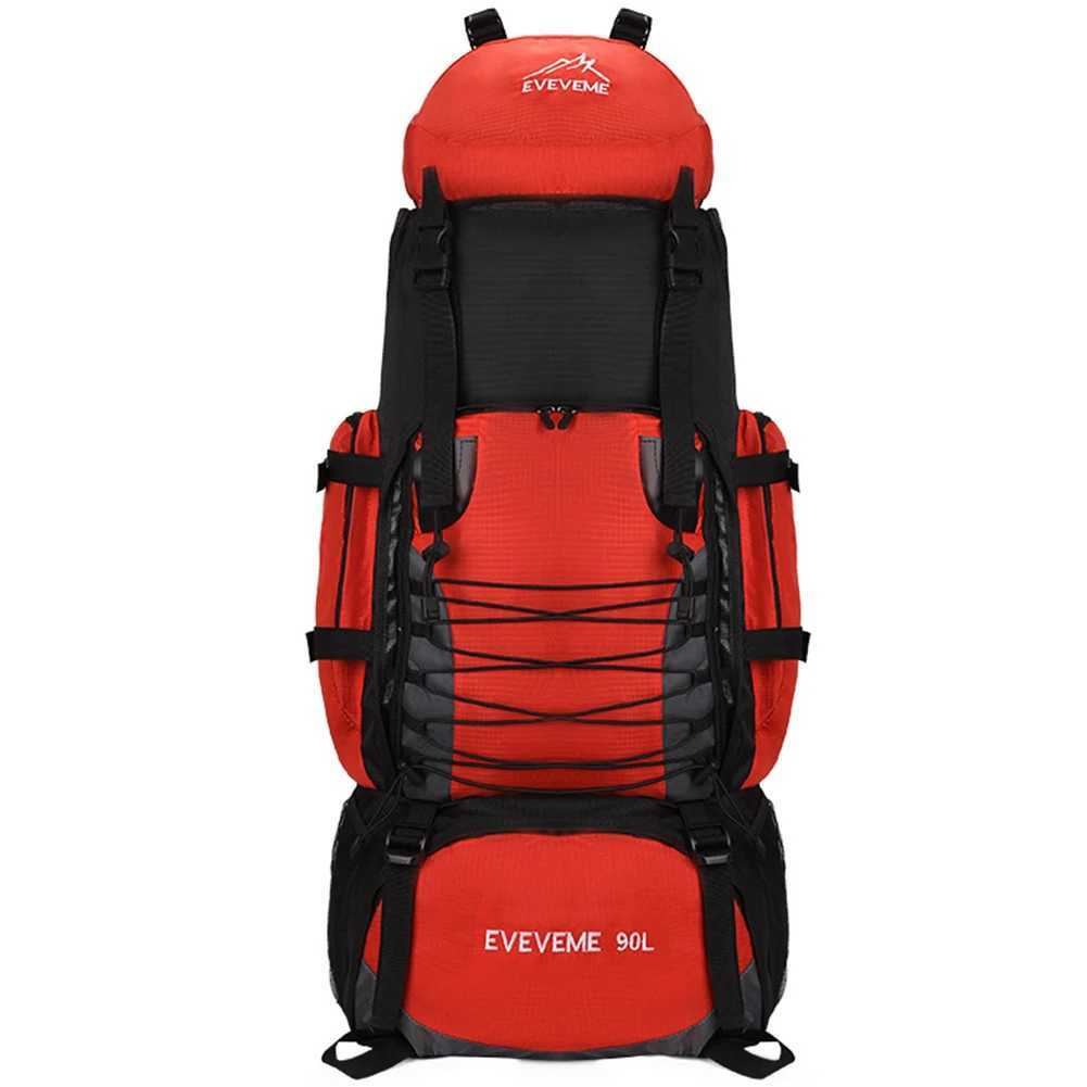90L Army Hiking Bag Anti Theft Buckle with Rain Cover Flap Design Top Hook Adjustable Shoulder Strap Men Women Trekking BackpackC250407