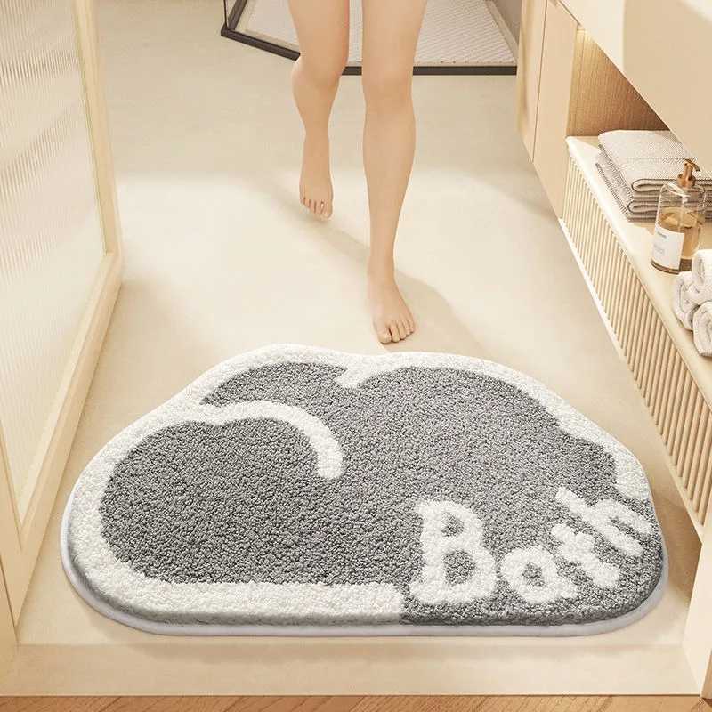 New imitation cashmere floor mat bathroom thickened absorbent non-slip carpet C251103