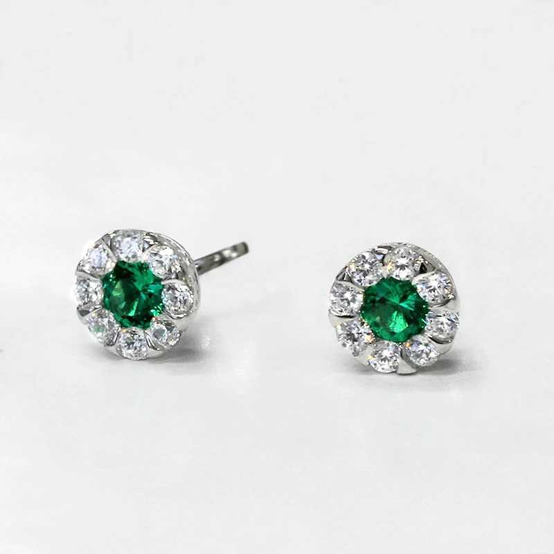 Huitan white/blue/red/green cubic zirconia earrings suitable for womens daily earring temperature female accessories fashionable jewelryT250402