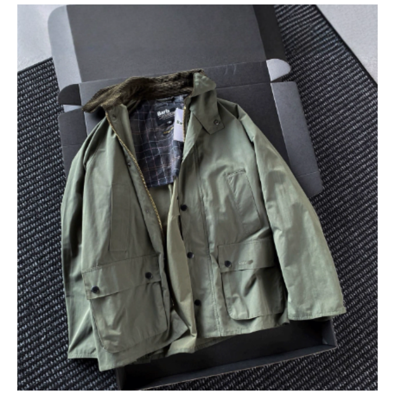 Bar Bedale Men's Jackets Luxurious Design Trench Coat Military Green And Dark Blue High-quality Windproof Lapels Lead Fashion Trend Autumn And Wi