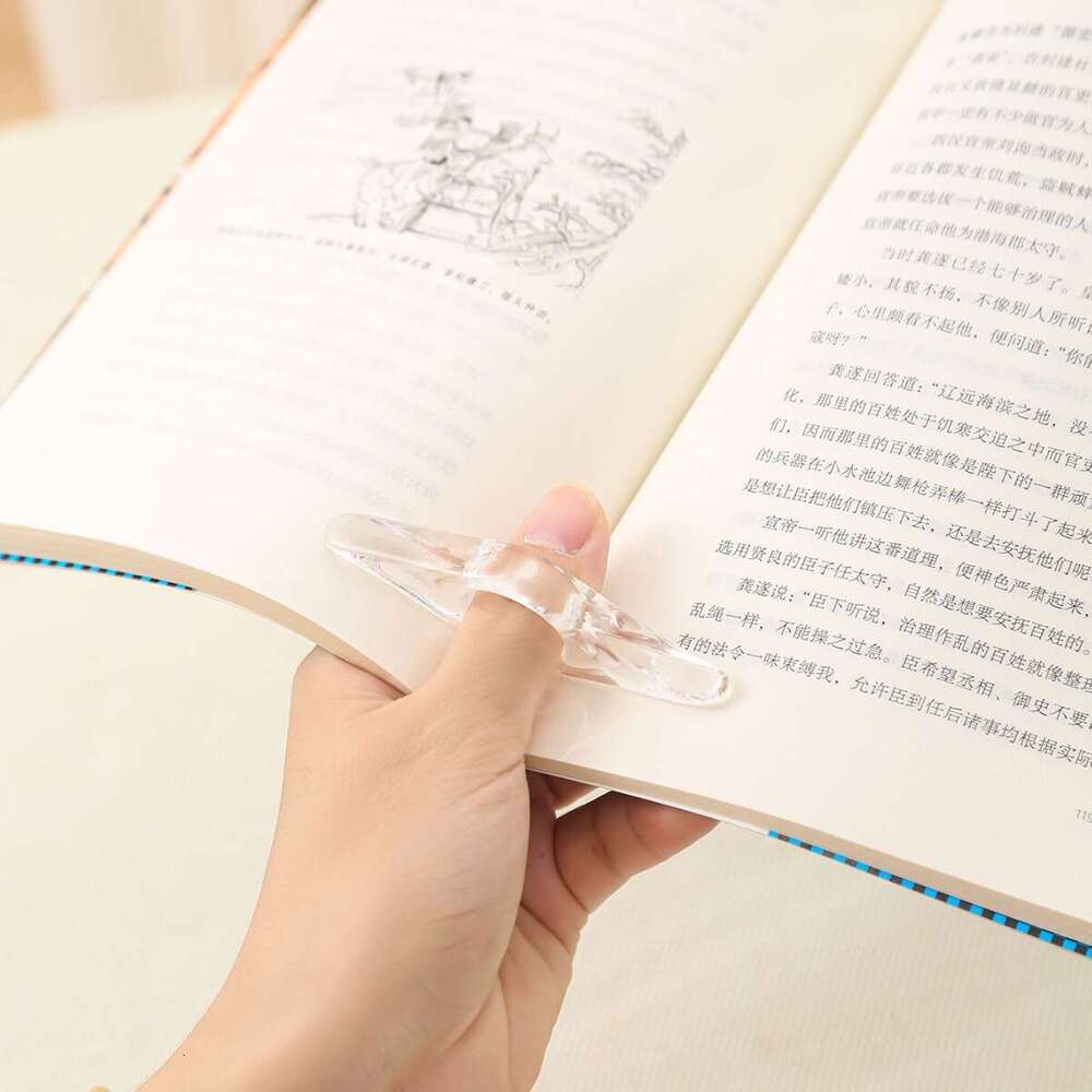 Hot-Selling Thumb Support Acrylic Bookmark Book Press Reading Aid