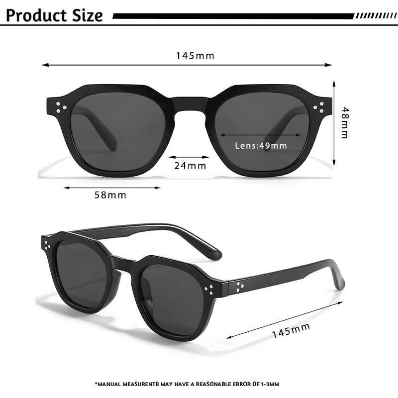 CATERSIDE Retro Polarized Men Sunglasses Acetate Temple / TR90 Frame Sun Glasses Women High Quality Sport Driving Travel Eyewear Z250402