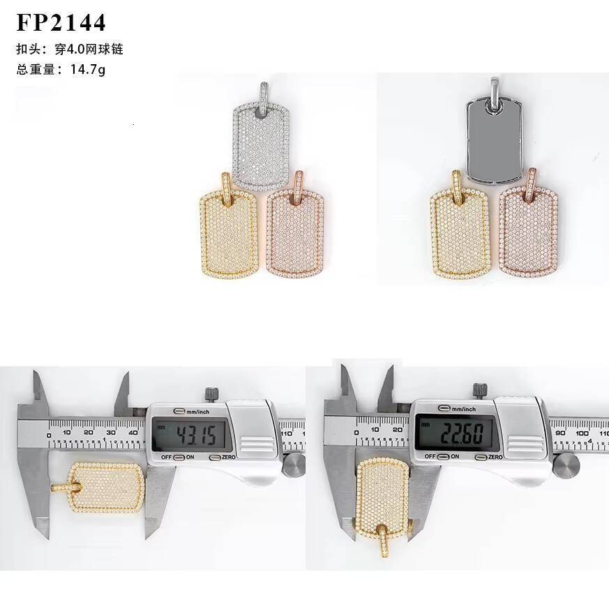 925 Silver VVS Moissanite Pendant with Full Diamond HipHop Inspired Jewelry for Rap Singers Foreign Trade Trendy Personality