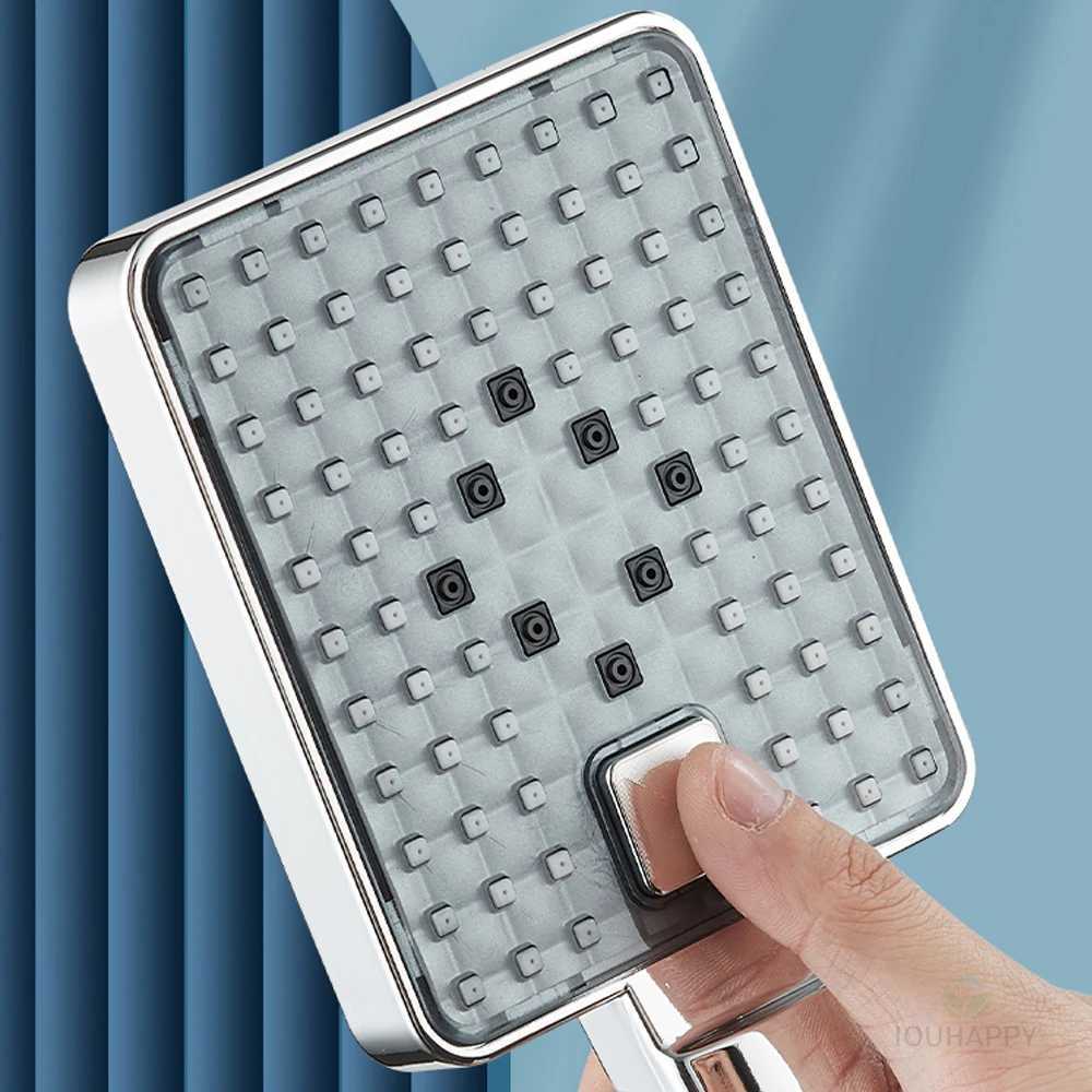 High Pressure Shower Adujstable 3 Mode Water Saving Rainfall Shower Nozzle Large Flow Shower Bathro Accessories Y251103