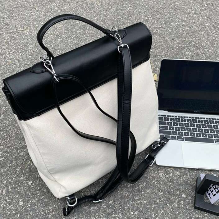 2025 Multi-pocket Designer Brand New High Quality Unisex Canvas Backpack School Bag Student Document Handbag Mochilas Hot Sale