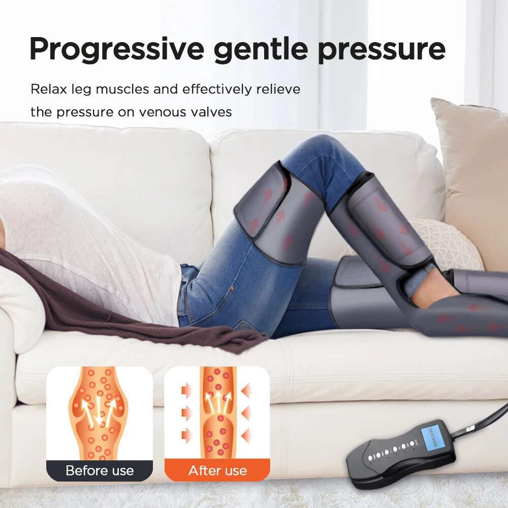 Thighs Calf Foot Massager Full Leg Airbag 3-Level Air Compression Health Care Relax