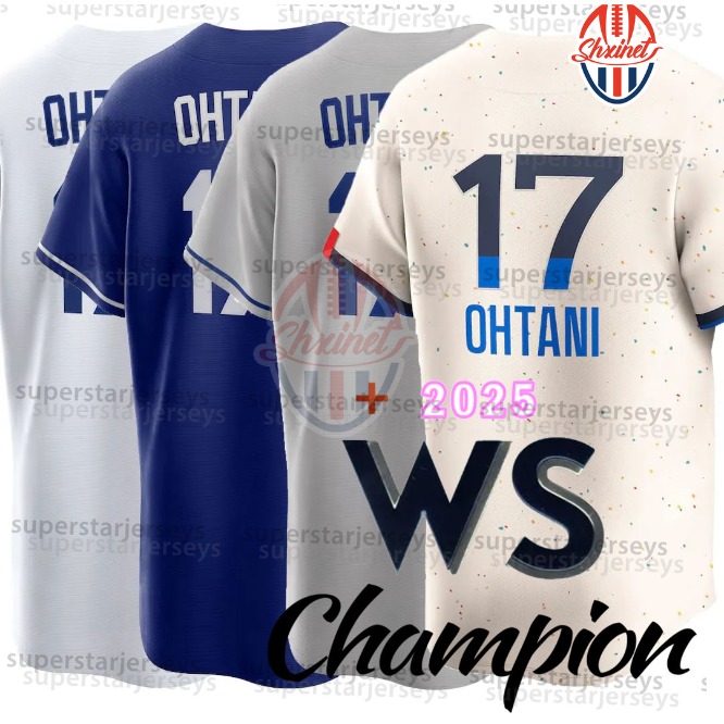 01 17 Shohei Ohtani 2025 World Series Champion Jerseys 18 Yoshinobu Yamamoto Roki Sasaki Freddie Freeman Mookie Betts Teoscar Hernandez