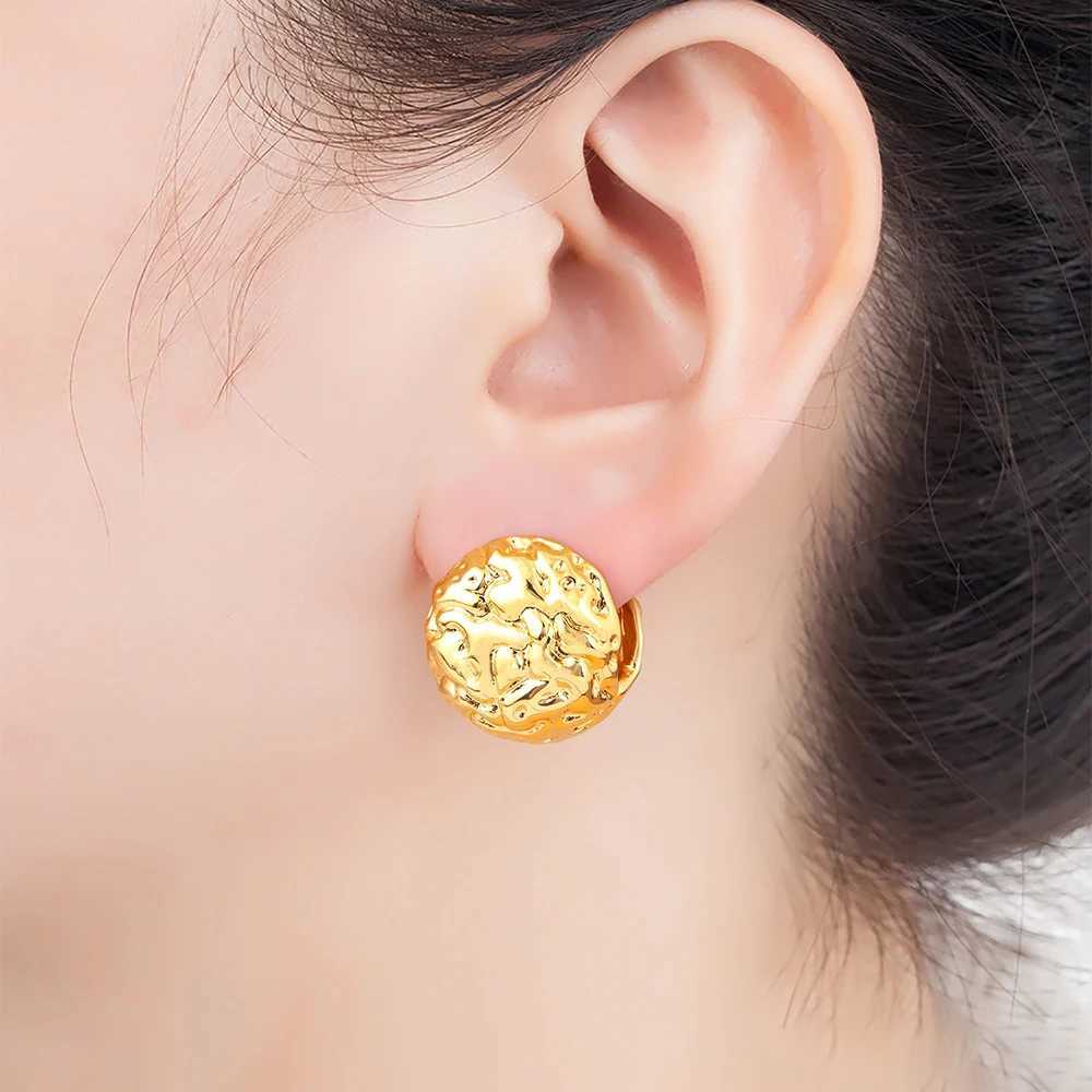 Nidin High Quality RoundStar Shape Ear Clip Earrings No Piercings Fake Cartilage For Female Copper Personality Jewelry Gifts C251103