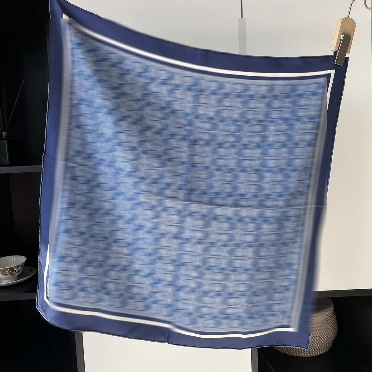 100 color high-end silk fashionable women's scarf 70cm square scarf scarf shawl printed European and American headscarf sweet 8888