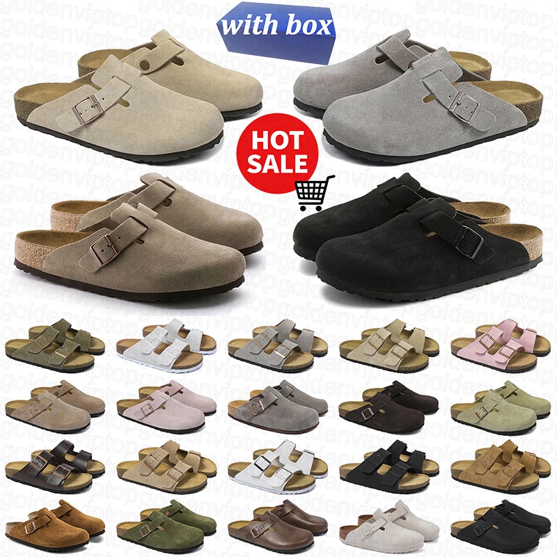 designer slippers slides buckle sandals for men women clogs mules suede leather shoes slide mens womens pink sandal black white brown grey with box