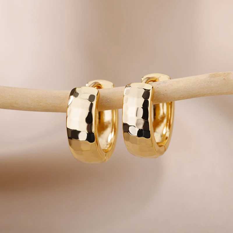 Gold Color Small Hoop Earrings for Women Stainless Steel Silver Color Earrings 2024 Trend Piercing Jewelry Gift pendientes mujer C251103