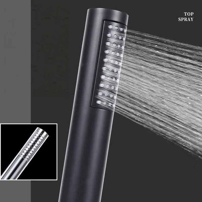 Handheld Shower Plastic Black Bathro Rainfall Shower Nozzle Aerator High Pressure handheld Shower for Bathro Y251103