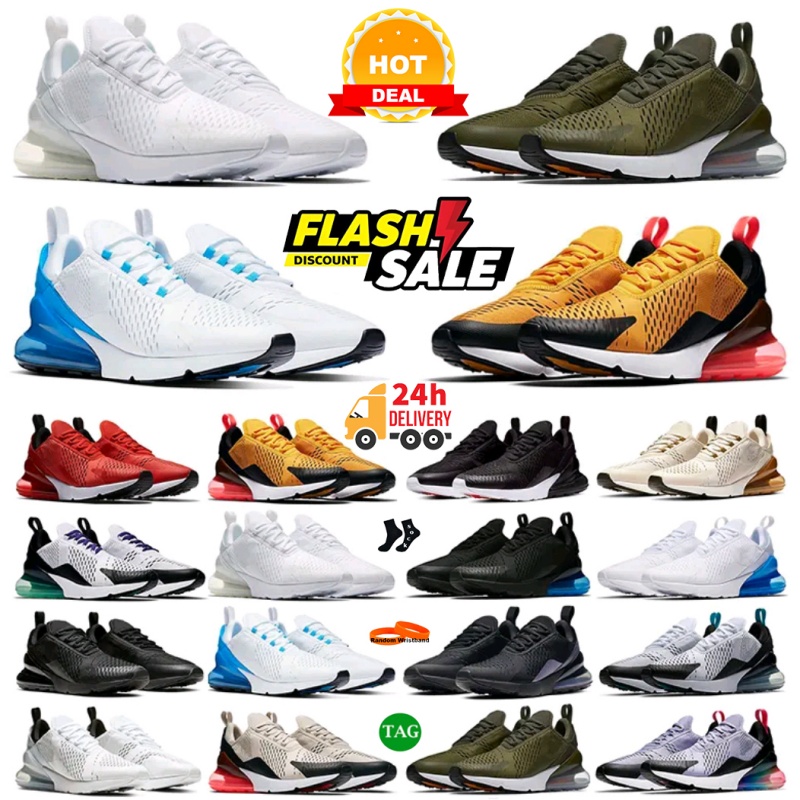 Free shipping mens 270s running shoes for women 270 270C sneakers white black barely rose habanero red tea berry be true dusty cactus designer outdoor sports trainers