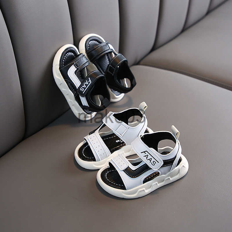 Childrens Sandals 2025 Summer New Boys Korean Edition Fashion Color blocked Beach Shoes Girls Non slip Soft soled Casual Shoes J250403