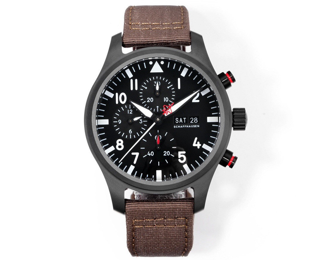 TWF Watch V3 Edition Diameter 44.5mm thick 15.7mm ceramic case with 7750 movement dual-phase display and chronograph function