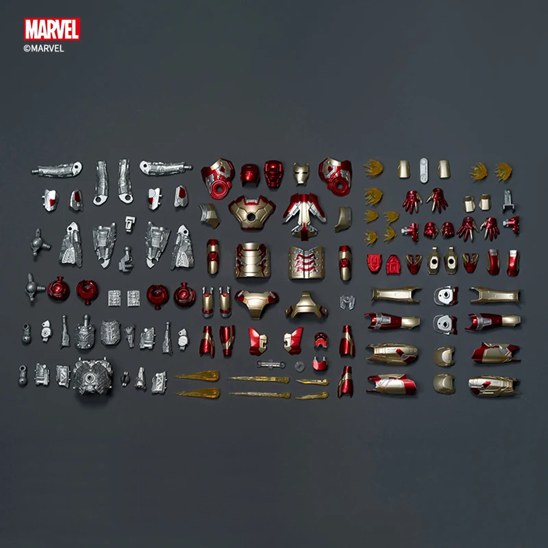 Fondjoy Marvel Iron Man MK42 1/7 Scale LED Model Kit Wholesale - Assembled Action Figure with Light-Up Reactors, Bulk Stock for Resellers