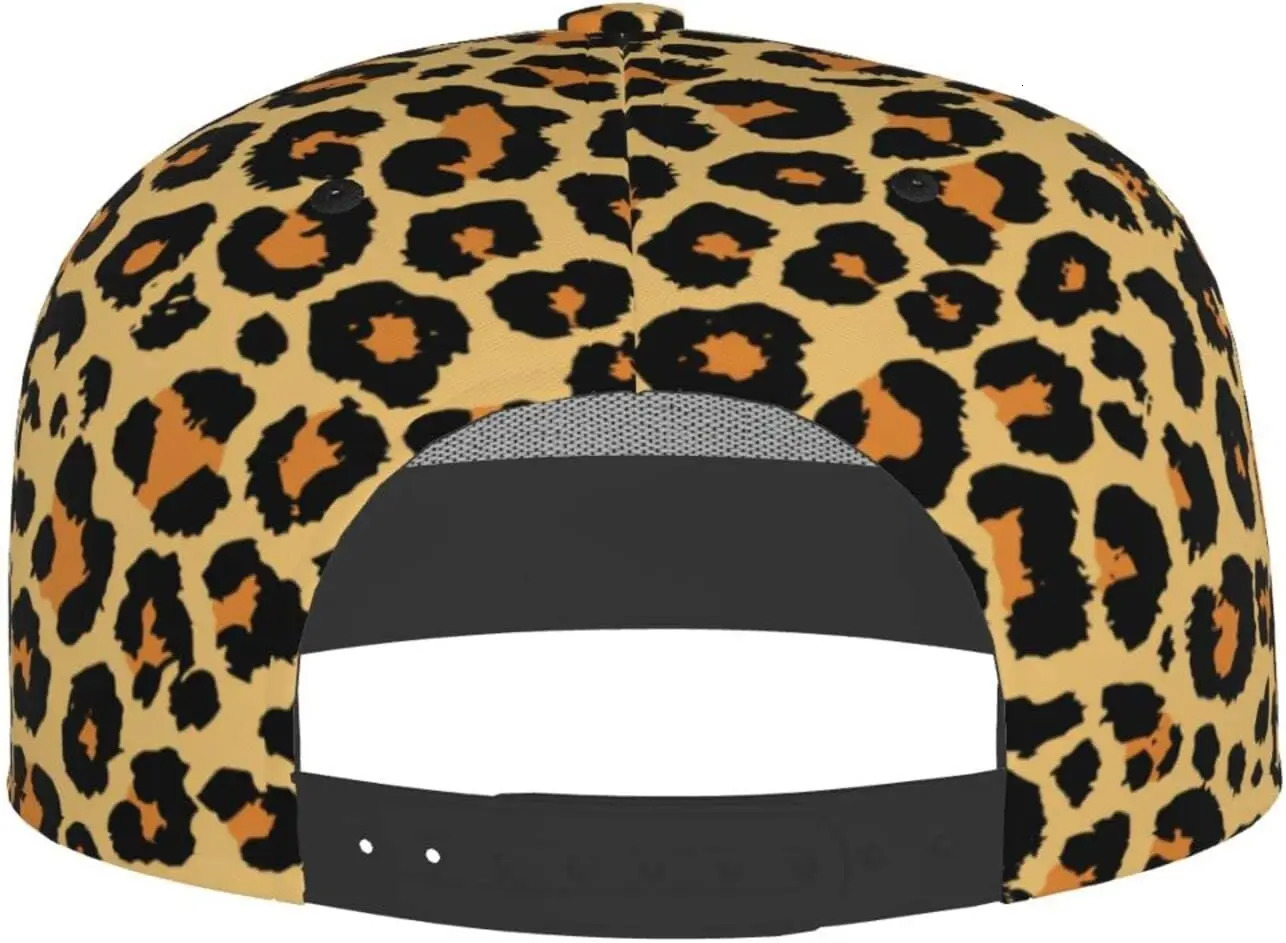 Funny Animal Print Adjustable Hat for Men and Women Sun Cap Hip Hop Cap Baseball Cap Flat Bill Brim Hat 250402
